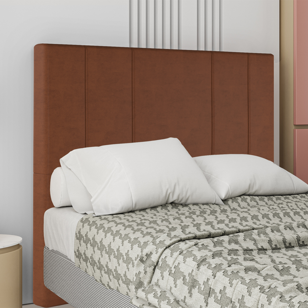 Cabeceira Queen 158 cm Madrid Veludo Terracota Soon