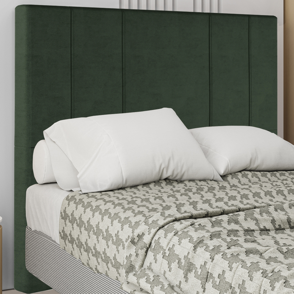 Cabeceira Queen 158 cm Madrid Veludo Verde Soon
