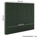 Cabeceira Queen 158 cm Madrid Veludo Verde Soon