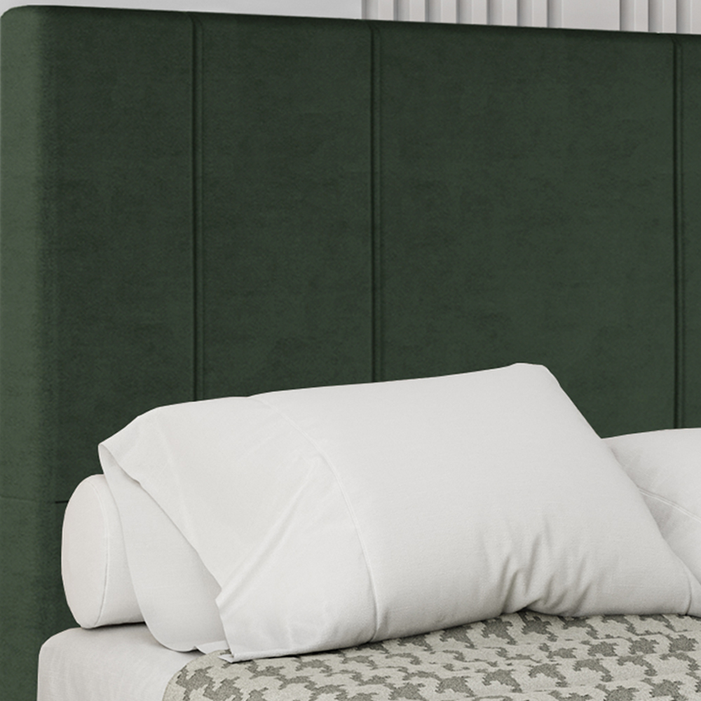 Cabeceira Queen 158 cm Madrid Veludo Verde Soon