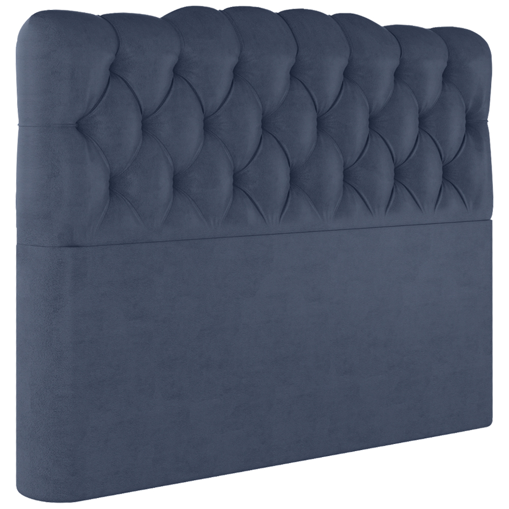 Cabeceira Queen 158 cm Milan Veludo Azul Soon