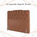 Cabeceira Queen 158 cm Milan Veludo Terracota Soon