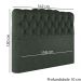 Cabeceira Queen 158 cm Milan Veludo Verde Soon