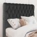 Cabeceira Queen 158 cm Vegas Veludo Preto Soon