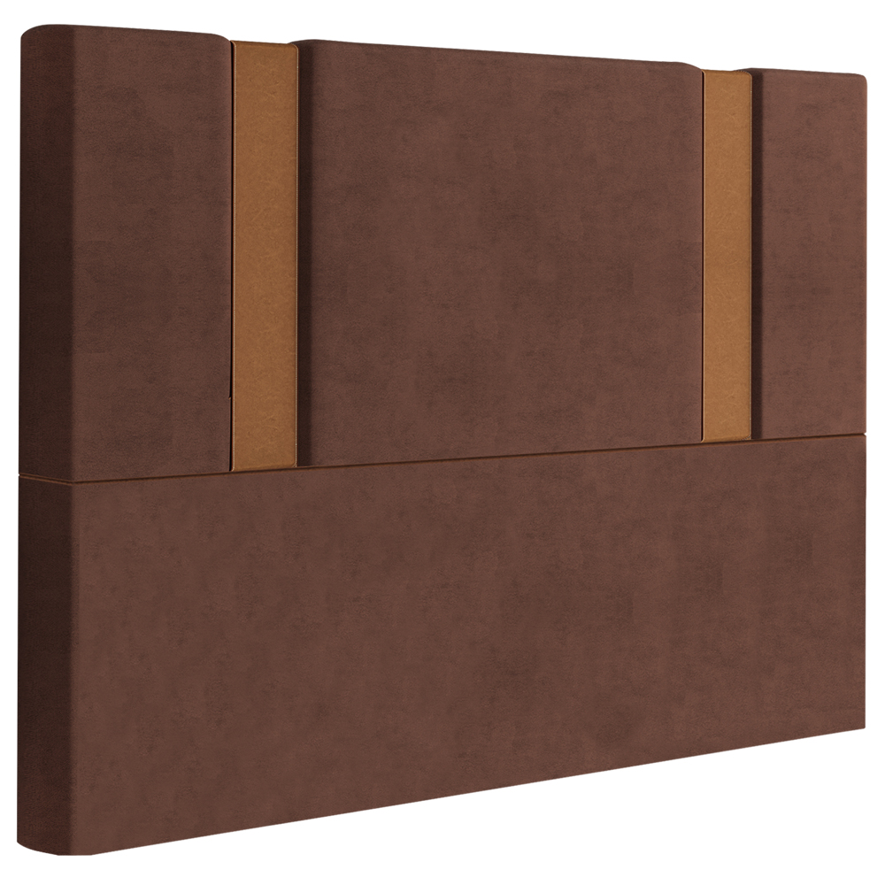 Cabeceira Queen 158 cm Veron Veludo Terracota Soon