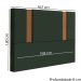 Cabeceira Queen 158 cm Veron Veludo Verde Soon