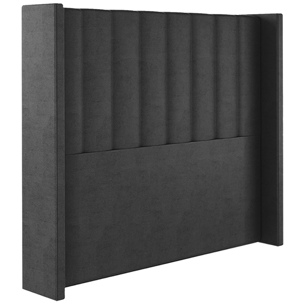 Cabeceira Solteiro 88 cm Barcell Veludo Preto Soon