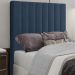 Cabeceira Solteiro 88 cm Dubai Veludo Azul Soon