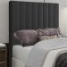 Cabeceira Solteiro 88 cm Dubai Veludo Preto Soon