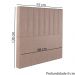 Cabeceira Solteiro 88 cm Dubai Veludo Rose Soon