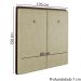 Cabeceira Solteiro 88 cm Lizz Veludo Bege Soon