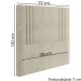 Cabeceira Solteiro 88 cm London Veludo Bege Soon