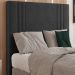 Cabeceira Solteiro 88 cm London Veludo Preto Soon