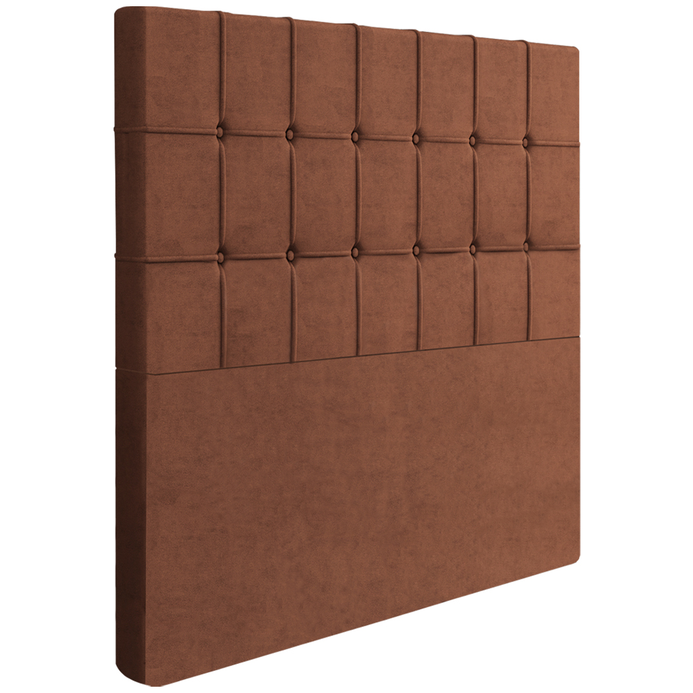 Cabeceira Solteiro 88 cm Lots Veludo Terracota Soon