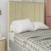 Cabeceira Solteiro 88 cm Madrid Veludo Bege Soon