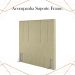 Cabeceira Solteiro 88 cm Madrid Veludo Bege Soon