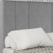 Cabeceira Solteiro 88 cm Madrid Veludo Cinza Soon