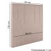 Cabeceira Solteiro 88 cm Madrid Veludo Rose Soon
