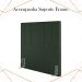 Cabeceira Solteiro 88 cm Madrid Veludo Verde Soon