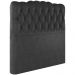 Cabeceira Solteiro 88 cm Milan Veludo Preto Soon