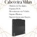Cabeceira Solteiro 88 cm Milan Veludo Preto Soon