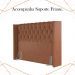 Cabeceira Solteiro 88 cm Toquio Veludo Terracota Soon