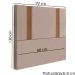 Cabeceira Solteiro 88 cm Veron Veludo Rose Soon