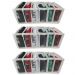 Kit 3 Colmeia Organizadora de Cuecas com 6 Divisórias TNT e Plástico Transparente