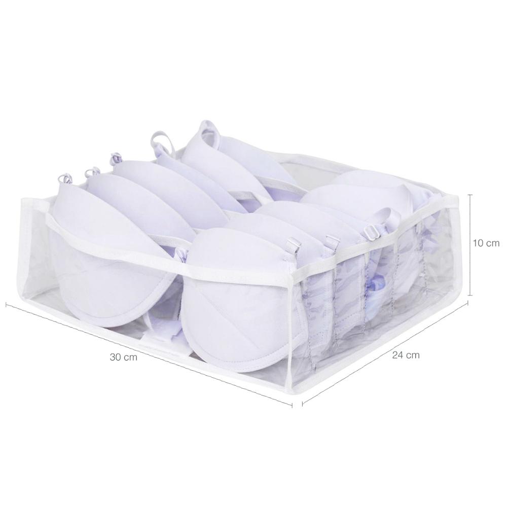 Kit 3 Colmeias Organizadoras De Sutiãs Com 6 Divisórias Organizador De Gaveta Closet