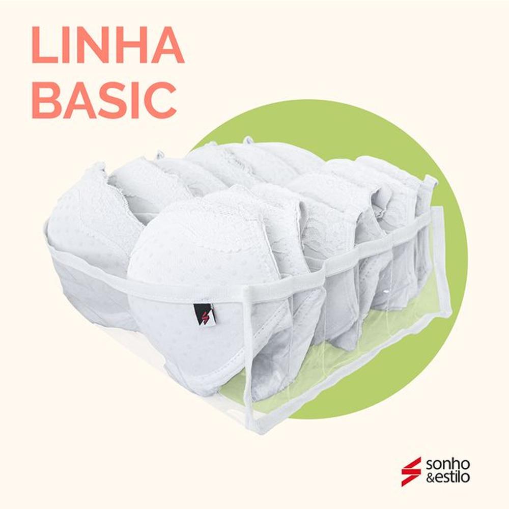 Kit 3 Colmeias Organizadoras De Sutiãs Com 6 Divisórias Organizador De Gaveta Closet