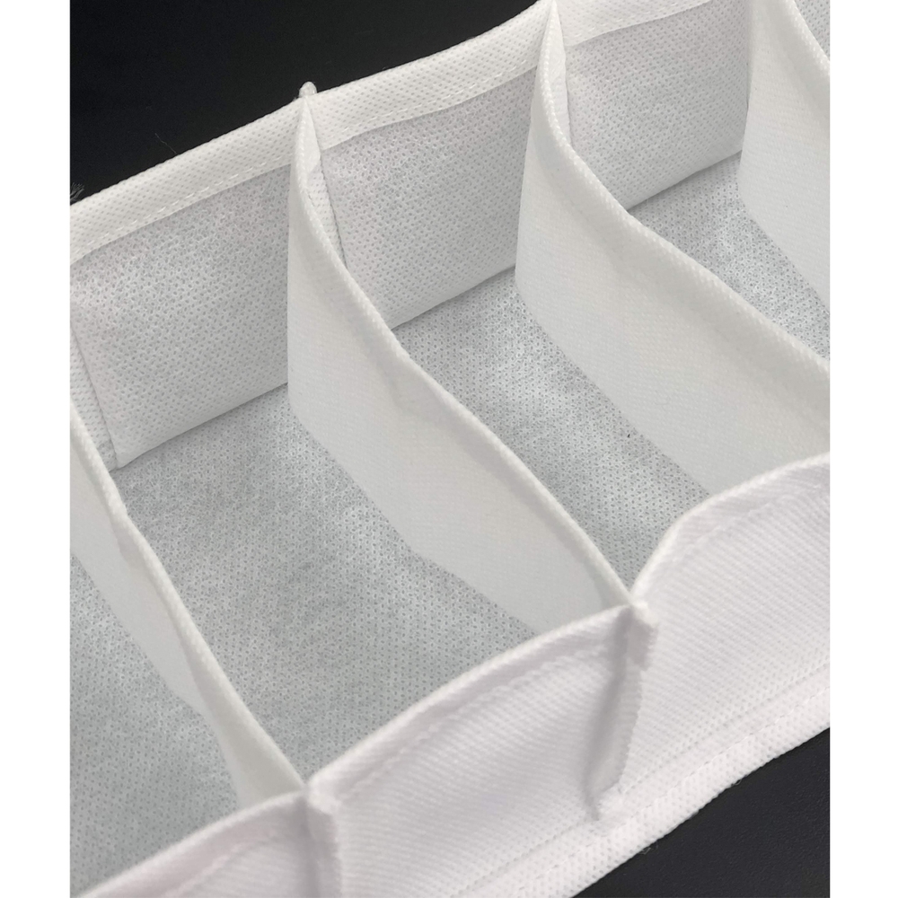 Kit 3 Colmeias Organizadoras de Sutiãs com 11 Divisórias Organizadores de Gavetas em TNT Branco