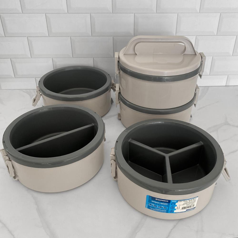 Conjunto 20 Marmitas Térmicas Marmitex Termoprato Tekcor 1,5