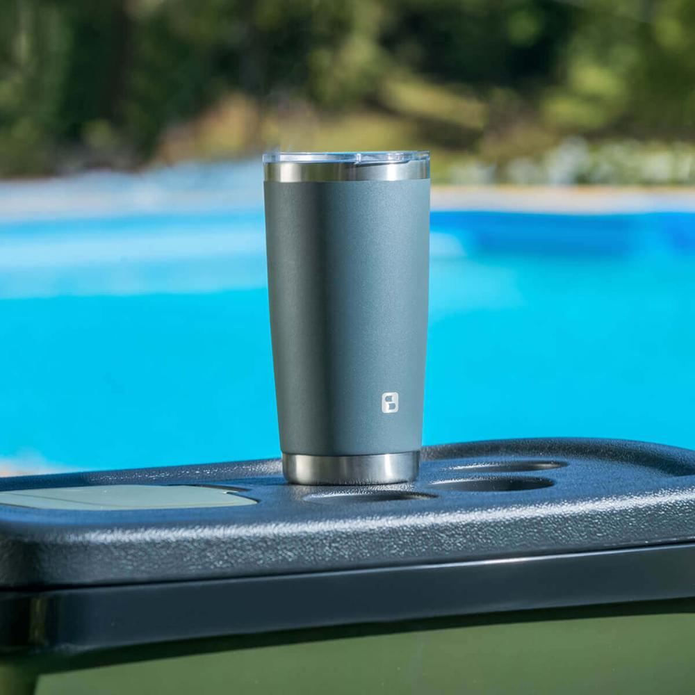 Kit 2 Copos Térmicos de Cerveja Parede Dupla Inox com Tampa