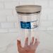 Kit 2 Potes Herméticos Soprano 2,1L Porta Mantimentos Plástico com Tampa Redondas Cinza
