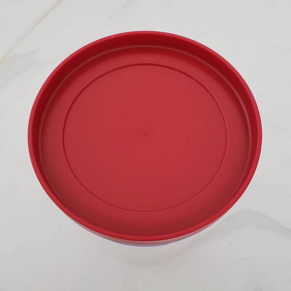 Kit Potes Herméticos Porta Mantimentos com Tampa 1,6L e 2,1L Soprano Vermelho