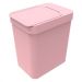 Lixeira de Banheiro 5L Basurero com Porta Saco Tampa Open Stop Soprano Rosa
