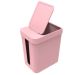Lixeira de Banheiro 5L Basurero com Porta Saco Tampa Open Stop Soprano Rosa