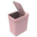 Lixeira de Banheiro 5L Basurero com Porta Saco Tampa Open Stop Soprano Rosa