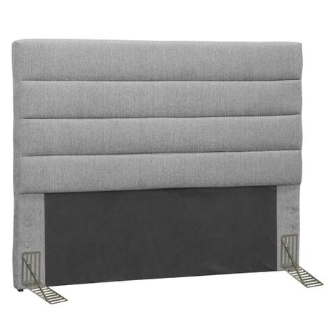 Cabeceira Casal 140 cm Livia Linho Cinza - SSX Multicoisas