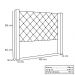 Cabeceira King 195 cm Vicenza Linho Rustico Natural - SSX Multicoisas