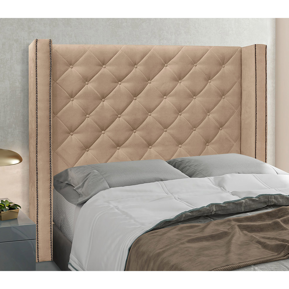 Cabeceira King 195 cm Vicenza Suede - SSX Multicoisas