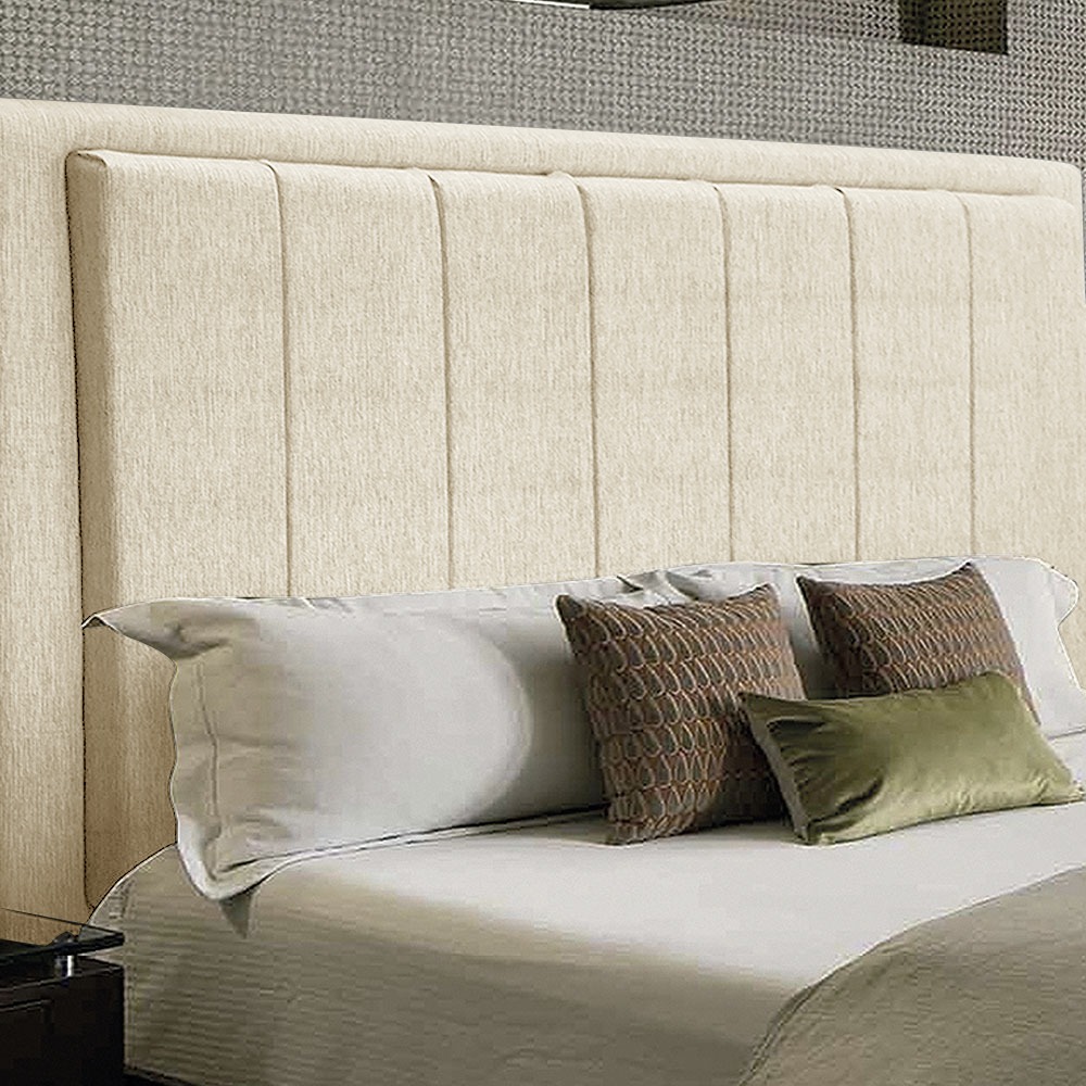 Cabeceira Opala Cama Box Casal 140cm Linho Bege - SSX Multicoisas