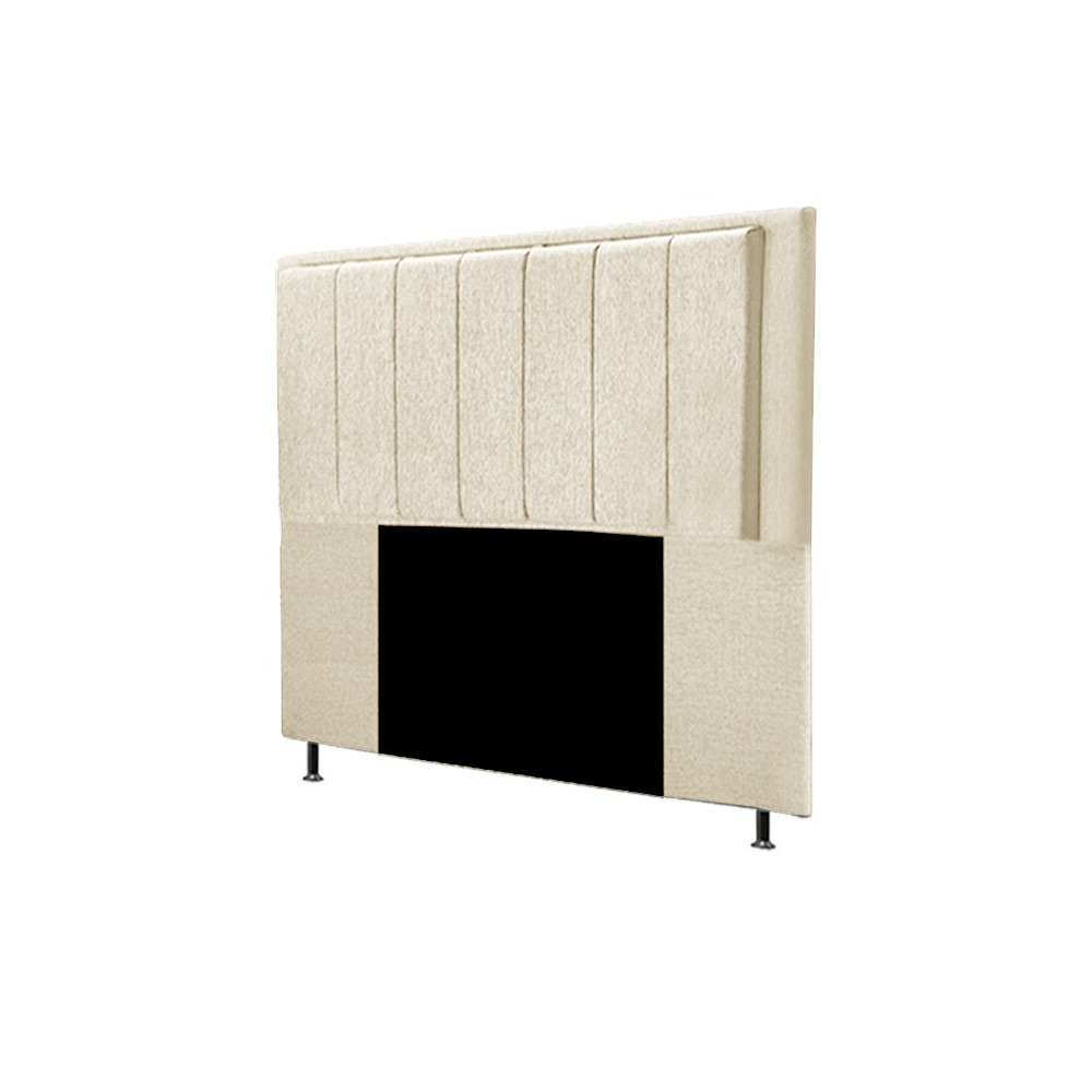 Cabeceira Opala Cama Box Casal 140cm Linho Bege - SSX Multicoisas