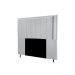 Cabeceira Opala Cama Box King 193cm Linho Cinza Claro - SSX Multicoisas