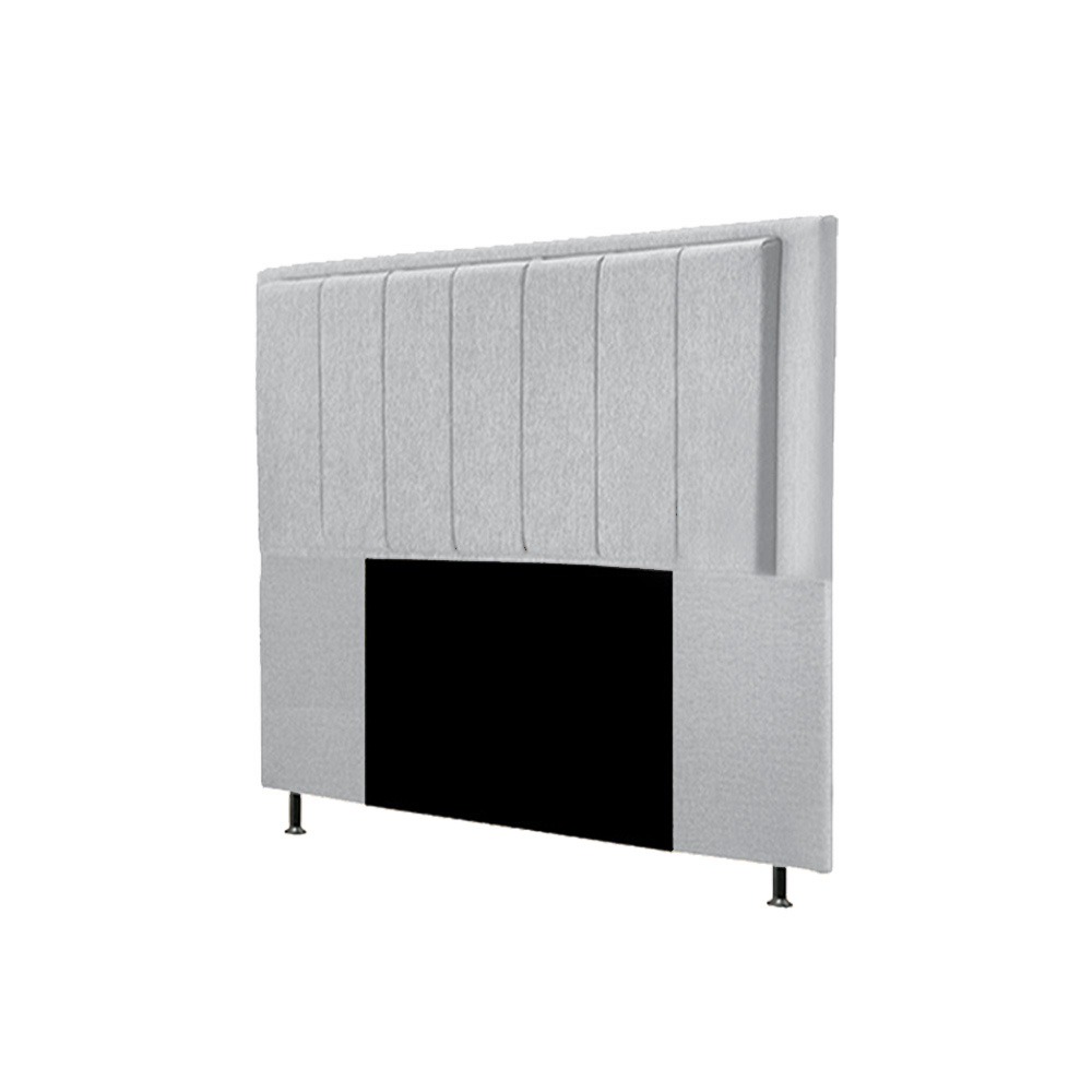 Cabeceira Opala Cama Box King 193cm Linho Cinza Claro - SSX Multicoisas