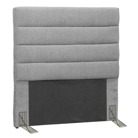 Cabeceira Solteiro 90 cm Livia Linho Cinza - SSX Multicoisas