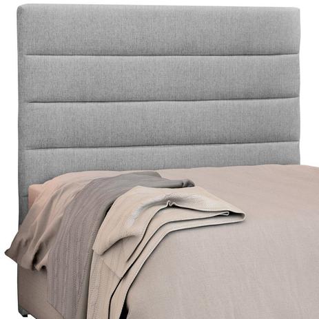 Cabeceira Solteiro 90 cm Livia Linho Cinza - SSX Multicoisas