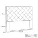 Cabeceira Tania Cama Box Casal 140cm Suede - SSX Multicoisas