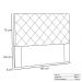 Cabeceira Tania Cama Box King 195cm Suede - SSX Multicoisas