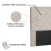 Cabeceira Tania Cama Box Solteiro 90cm Suede - SSX Multicoisas
